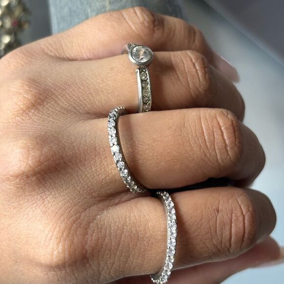 1* ring 925 Silver Diamond Sterling Rings* You choose one1 - Picture 2 of 10